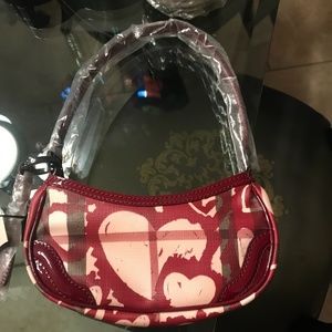 Burberry Painted Hearts Nova Check Bag. Brand New with Tags